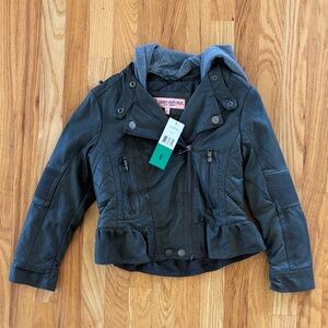 Girls Urban Republic faux leather gray jacket - size 8
